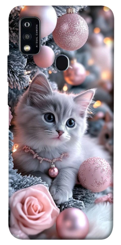 Чохол на ZTE Blade A51 Christmas Kitty фото 1 з 1