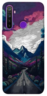 Чехол на Realme 5 Нарисованные горы фото 1 из 1