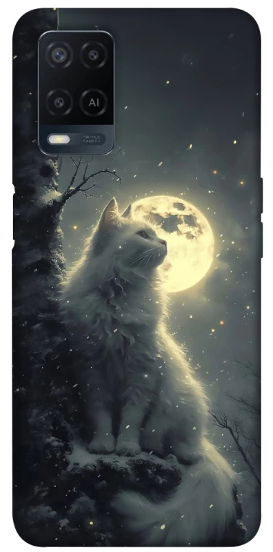 Чохол на Oppo A54 4G Кіт під місяцем фото 1 з 1