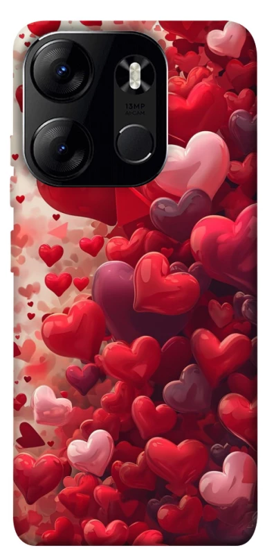Чохол на Tecno Spark Go 2023 Many hearts фото 1 з 1
