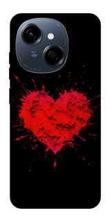 Чехол на TECNO Spark Go 1 Splash heart фото 1 из 1
