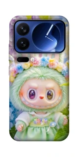 Чехол на Xiaomi Poco F7 Ultra Labubu & Flowers ver.2 фото 1 из 1