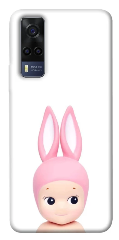 Чохол на Vivo Y53s Minimal Bunny Peek фото 1 з 1