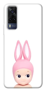 Чохол на Vivo Y53s Minimal Bunny Peek фото 1 з 1