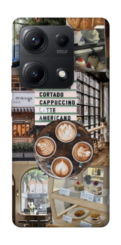Чохол на Xiaomi Redmi Note 14S Coffee collage ver.5 фото 1 з 1