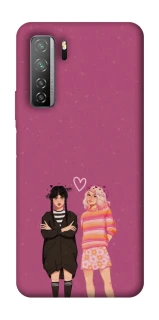 Чехол на Huawei Nova 7 SE Raven & Rainbow Wednesday фото 1 из 1