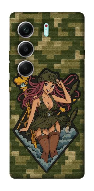Чохол на Tecno Camon 40 Pro 5G Military Waifu фото 1 з 1
