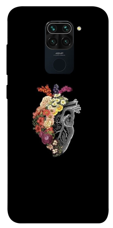 Чохол на Xiaomi Redmi Note 9 / Redmi 10X Heart with flowers фото 1 з 1