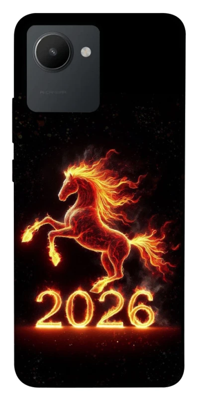 Чохол на Realme C30 Red Fire Horse ver.1 фото 1 з 1