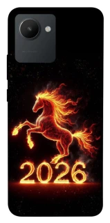 Чохол на Realme C30 Red Fire Horse ver.1 фото 1 з 1
