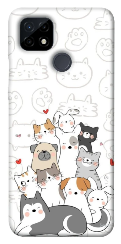 Чехол на Realme C21 Funny Pets фото 1 из 1