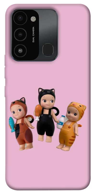 Чехол на TECNO Spark 8C Cat Cafe Trio фото 1 из 1