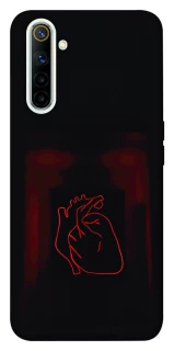 Чехол на Realme 6 Красное сердце фото 1 из 1