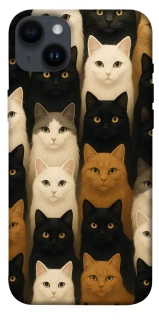 Чохол на Apple iPhone 14 Plus (6.7") Colorful Cat Collage фото 1 з 1