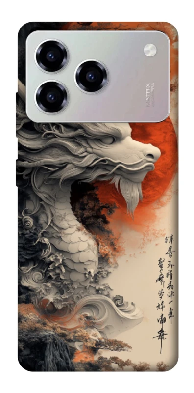 Чохол на ZTE Blade A76 white dragon фото 1 з 1