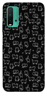 Чохол на Xiaomi Redmi Note 9 4G / Redmi 9 Power Black Cats фото 1 з 1