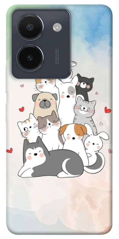 Чохол на Vivo Y36 Funny Pets ver.2 фото 1 з 1