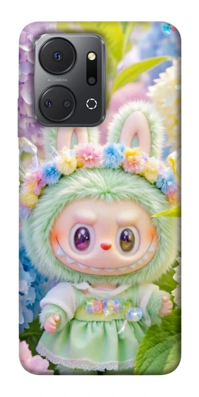 Чохол на Huawei Honor X7a Labubu & Flowers ver.2 фото 1 з 1