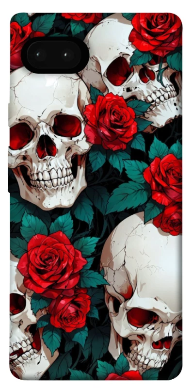 Чохол на Google Pixel 7a skull and rose фото 1 з 1