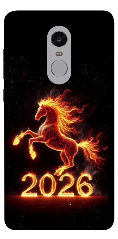 Чохол на Xiaomi Redmi Note 4X / Note 4 (Snapdragon) Red Fire Horse ver.1 фото 1 з 1