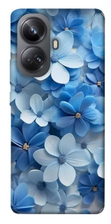 Чехол на Realme 10 Pro+ Синие цветы фото 1 из 1