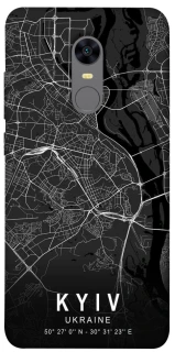 Чехол на Xiaomi Redmi 5 Plus / Redmi Note 5 (Single Camera) Kyiv map фото 1 из 1