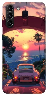 Чехол на Samsung Galaxy S21+ Porsche at sunset фото 1 из 1
