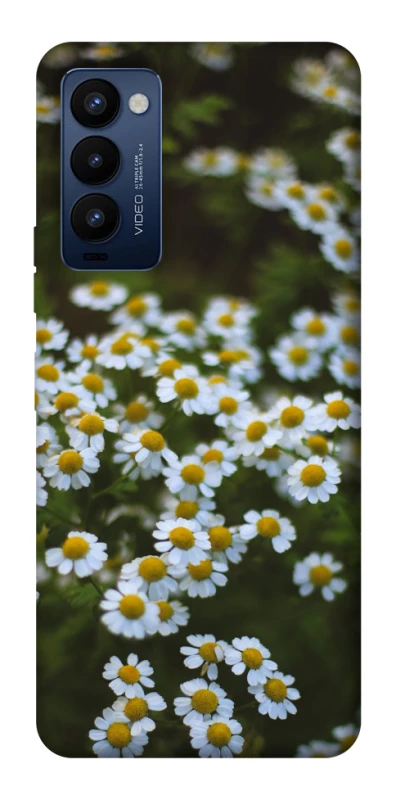 Чехол на TECNO Camon 18 Pro Ромашки v13 фото 1 из 1