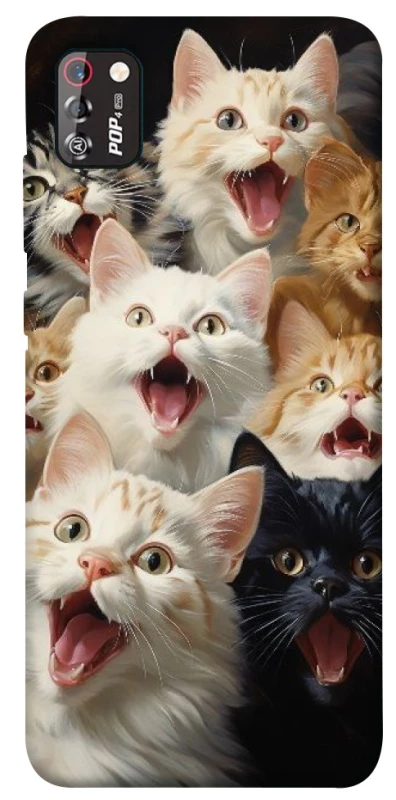 Чохол на TECNO POP 4 Pro Коти фото 1 з 1