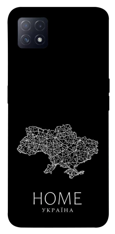 Чохол на Oppo A72 5G / A73 5G Ukraine black map фото 1 з 1