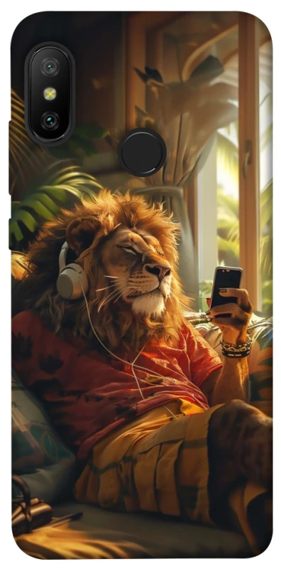 Чохол на Xiaomi Mi A2 Lite / Xiaomi Redmi 6 Pro Лев v2 фото 1 з 1