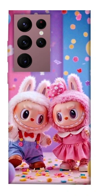 Чохол на Samsung Galaxy S22 Ultra Labubu twins ver.3 фото 1 з 1
