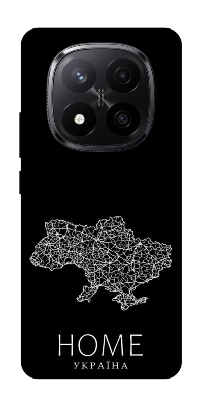 Чохол на Xiaomi Redmi Note 14 Pro+ 5G Ukraine black map фото 1 з 1