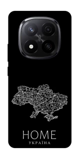 Чохол на Xiaomi Redmi Note 14 Pro+ 5G Ukraine black map фото 1 з 1