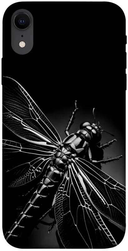 Чехол на Apple iPhone XR (6.1") Black dragonfly фото 1 из 1