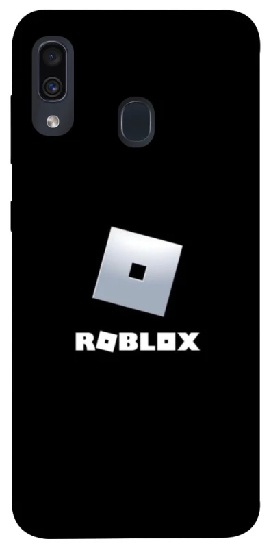 Чохол на Samsung Galaxy A20 / A30 Roblox logo black фото 1 з 1
