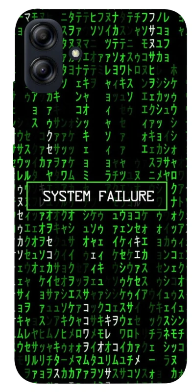 Чехол на Samsung Galaxy A04e Matrix system failure фото 1 из 1