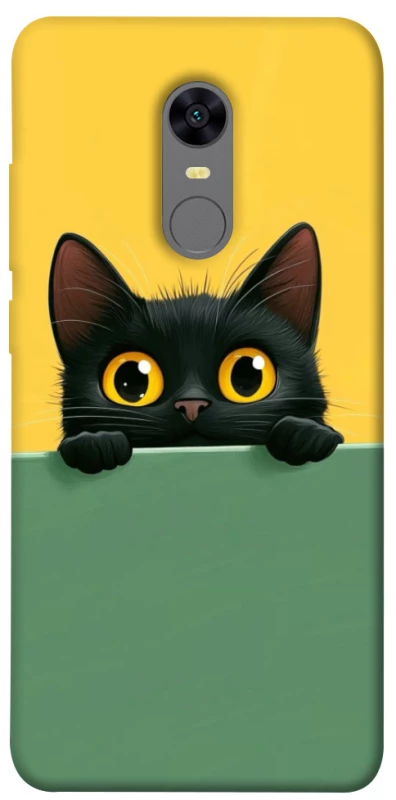 Чохол на Xiaomi Redmi 5 Plus / Redmi Note 5 (Single Camera) Black cat v2 фото 1 з 1