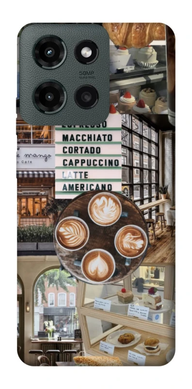Чохол на Motorola Moto G Power (2025) Coffee collage ver.5 фото 1 з 1