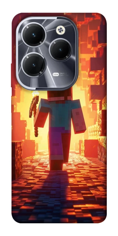 Чохол на Infinix Hot 40 Pro Minecraft adventure фото 1 з 1