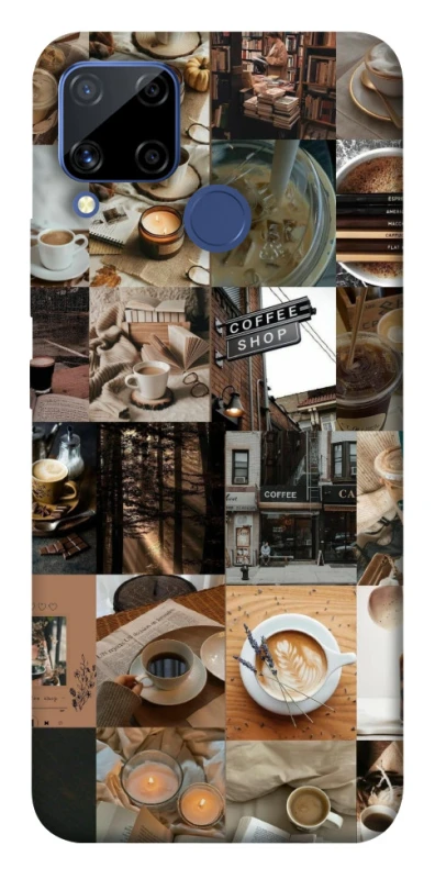 Чохол на Realme C15 Coffee collage ver.3 фото 1 з 1