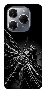 Чехол на TECNO Spark 20 Pro Black dragonfly фото 1 из 1