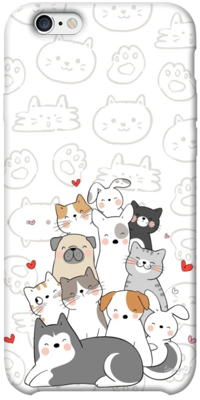 Чохол на Apple iPhone 6/6s plus (5.5") Funny Pets фото 1 з 1