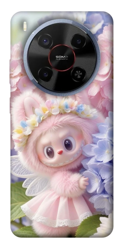 Чохол на ZTE Blade V70 Max Labubu & Flowers ver.1 фото 1 з 1