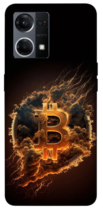 Чехол на Oppo Reno 7 4G Smoky Bitcoin фото 1 из 1