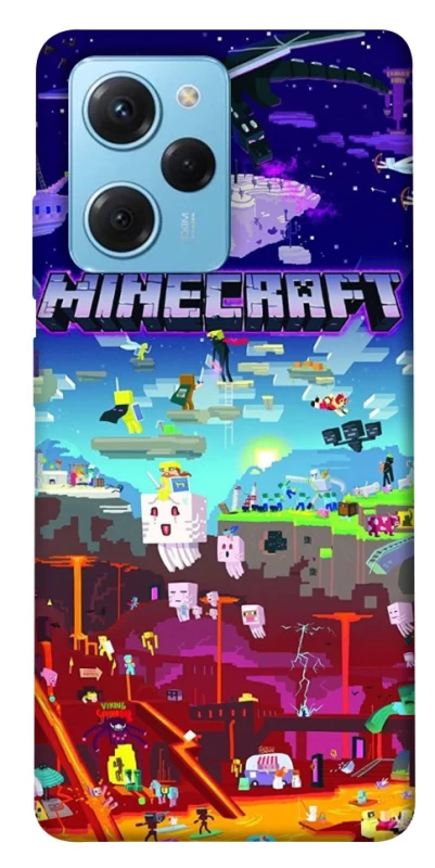 Чохол на Xiaomi Poco X5 Pro 5G Minecraft world фото 1 з 1