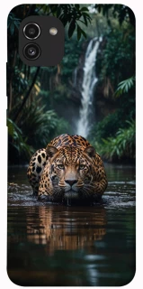 Чехол на Samsung Galaxy A03 Leopard in water фото 1 из 1