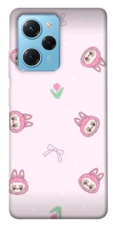 Чохол на Xiaomi Poco X5 Pro 5G Labubu Flower фото 1 з 1