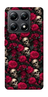 Чехол на Xiaomi 14T Черепа и розы фото 1 из 1