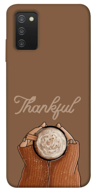 Чохол на Samsung Galaxy A03s Thankful coffee фото 1 з 1